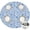 Pioneer Flower Floral-1, variant on Pioneer Flower Floral Print Pattern Round Fitted Tablecloth with Elastic Edge, Waterproof Dining Table Cover for Indoor Outdoor Camping and Daily Use