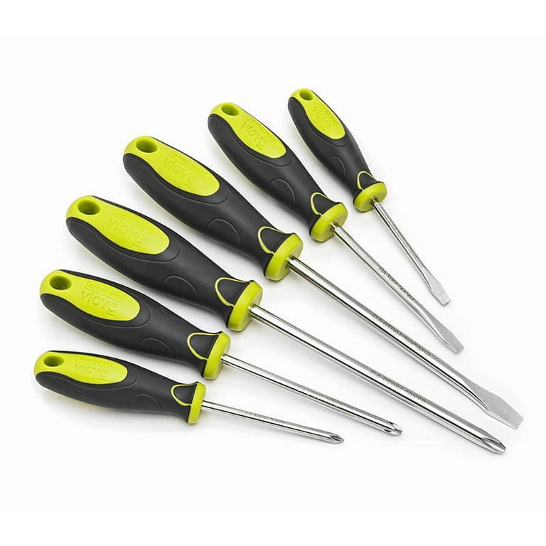 Craftsman Evolv 6 pc. Screwdriver Set Slotted Phillips Standard Ergomic Handle 10067