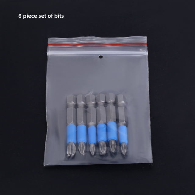 12-Piece Insulated Magnetic Screwdriver Bit Set with S2 Steel Construction, Non-Slip Grip & Lightweight Design - Includes PH1/PH2/PH3/PZ1/PZ2/PZ3 Phillips Pozidriv Bits in Sealed Bag Packaging for