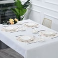 thumbnail image 5 of 15.4" Round Placemat Set of 1 Polyester Fabric Place Mats Non-Slip Dining Kitchen Table Mats for Kitchen Party Decor Minimalist Line Snowflakes and Stars, 5 of 5