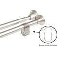 thumbnail image 2 of Utopia Alley Adjustable 72-Inch Double Shower Curtain Tension Rods - Rust-Proof Aluminum with Rubber End Cap, Easy Installation - Extendable, Retractable, Wall-to-Wall - No Drilling, Brushed Nickel, 2 of 17