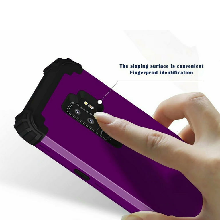 Dteck Galaxy S9 Plus Case with Tempered Glass Screen Protector