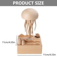 thumbnail image 5 of Electric Music Box with Theme Artistic Jellyfish Model Woodwork and Motion Valentine's Day Gifts, 5 of 12