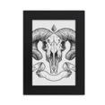 thumbnail image 1 of Goat l Animal Sketch Illustrations Desktop Photo Frame Picture Display Art Painting Exhibit, 1 of 3