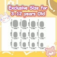 thumbnail image 5 of RAGUPEL 24Pcs Press on Nails for Kids,Colored Spots Kids Nails,Natural Fit of Arc Fake Nails for Kids,Style3, 5 of 6