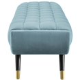 thumbnail image 4 of Modway Adept Performance Velvet Bench in Sea Blue, 4 of 6