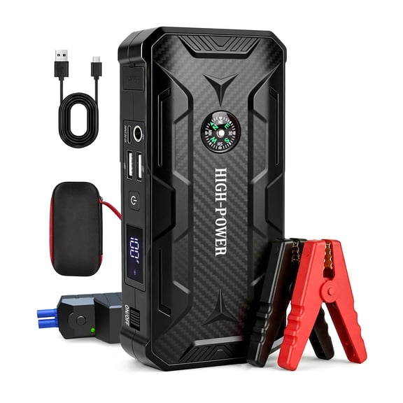 MORSUMA Car Jump Starter, 1500A Peak 12V Battery Booster for Up to 6.0L Gas and 4.0L Diesel Engines