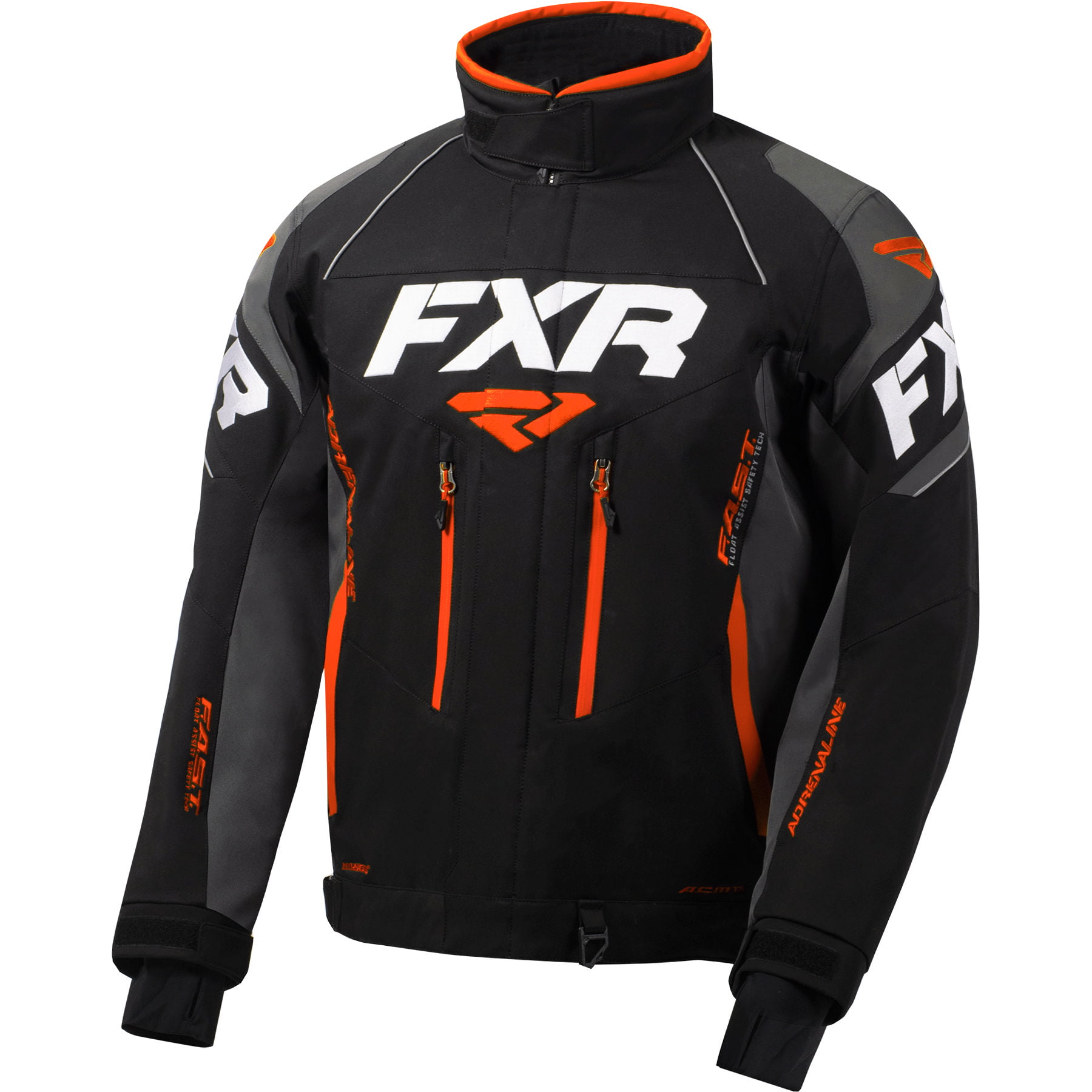 FXR Mens Black/Charcoal/Orange Adrenaline Jacket Snowmobile 2020 ...