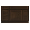 thumbnail image 5 of 51 in. W x 21 in. D x 32.5 in. H Bath Vanity Cabinet without Top in Brown, 5 of 5