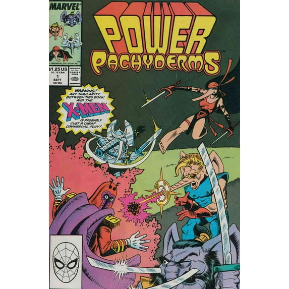 Power Pachyderms #1 VF ; Marvel Comic Book