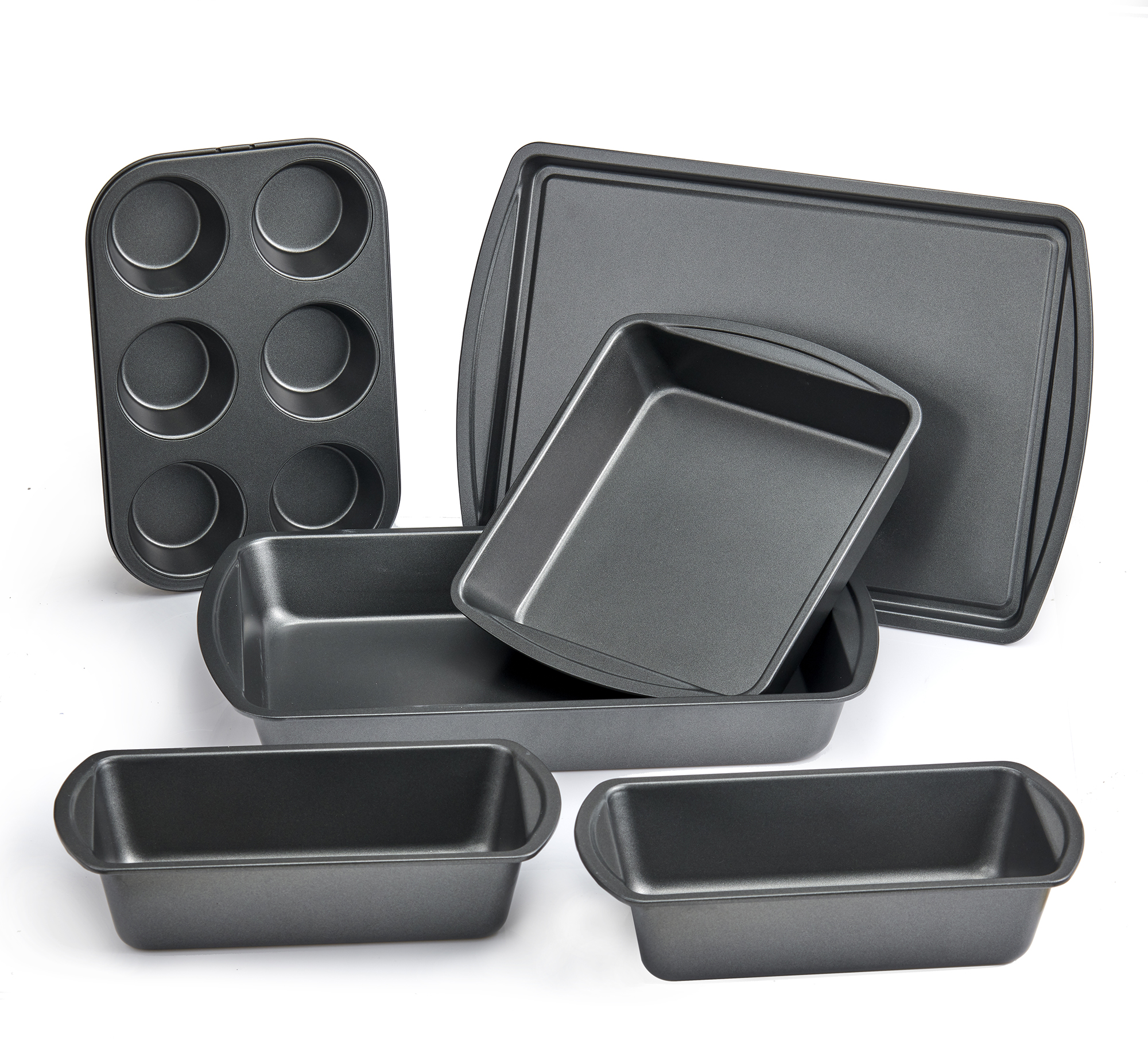 Mainstays 6-Piece Nonstick Carbon Steel Bakeware Set, Gray photo 1