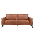 thumbnail image 7 of New Classic Furniture Como Leather Upholstered Sofa in Terracotta Orange, 7 of 7