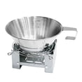 thumbnail image 1 of Riwcyla Ensemble de 3 Pcs de Batterie de Cuisine de Camping, Bol et Tasse en Acier Inoxydable avec Solidification et Support pour Camping, Randonnée, Backpacking, Pique-Nique, 1 of 6