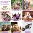 thumbnail image 4 of Hanging Bed For Small Animal, Guinea Pig Cage Accessories Multifunctional, Plush Cloth Hammock With Bright Colors And Fun Bunny Style Prints, 4 of 5