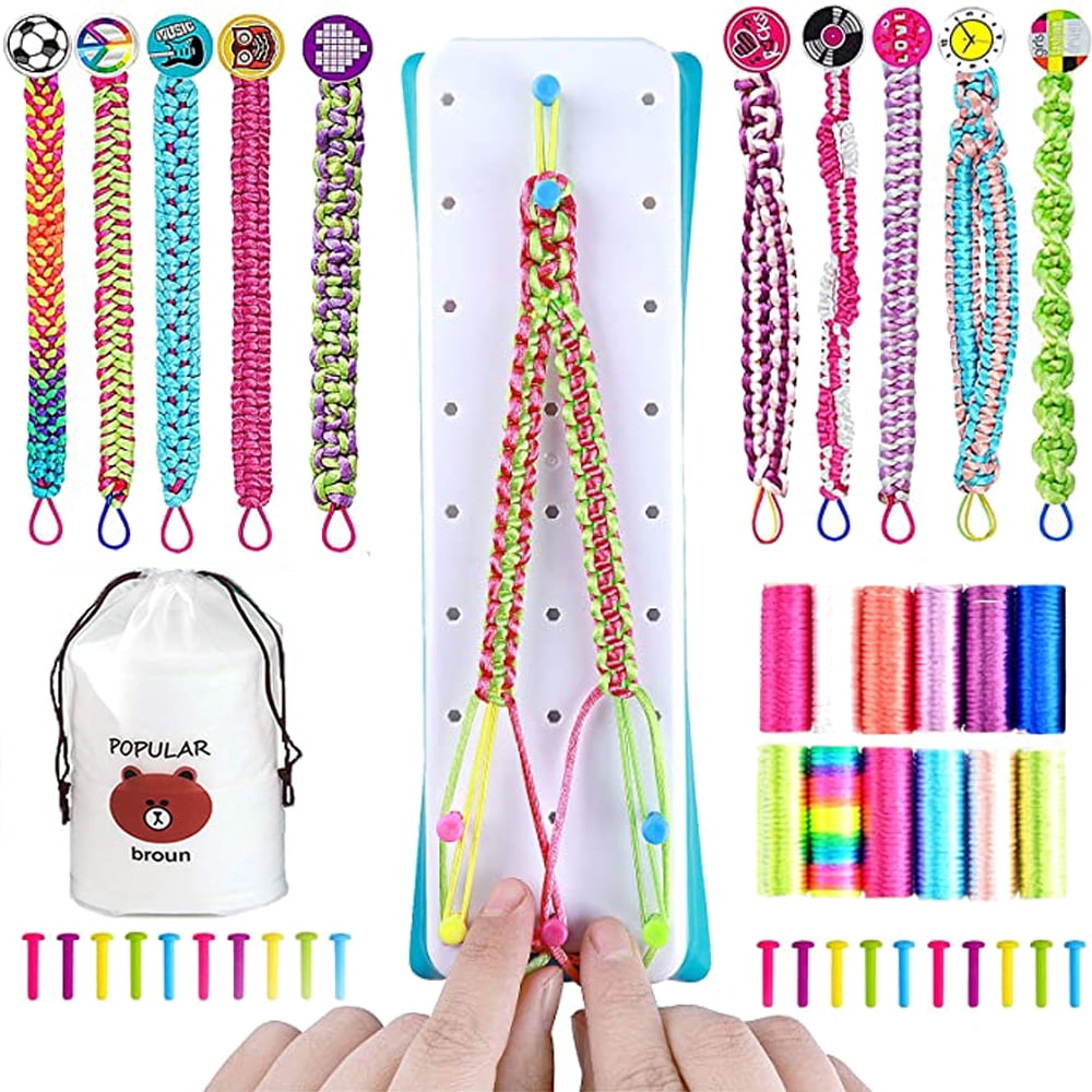 Autrucker 71pcs Bracelet Making Kit with Ten Stitches, Jewellery Making Kit, Women's unicorn/women's Toys, Art Supplies, Crafts for Girls Aged 8 to 12, Size