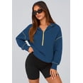 thumbnail image 3 of Sudadera con Capucha para Mujer PRETTYGARDEN Media Cremallera Crop M, 3 of 8