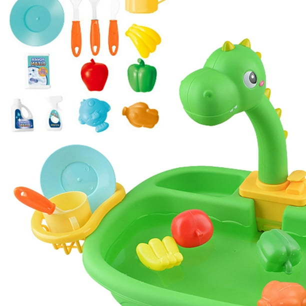 Kids Play Kitchen Sink Toy and Utensils Accessories food