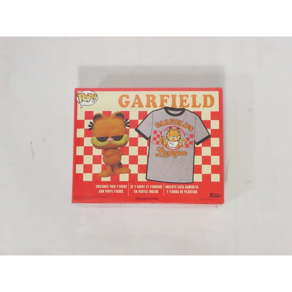 Funko POP Garfield's Lasagna Extra Cheesy XL T Shirt and POP Figure 41134