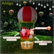 thumbnail image 2 of Inflable de Navidad globo aerostático Artego de Santa y reno 2.8m con LED FIRE, 2 of 8