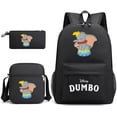 thumbnail image 2 of 3pcs Disney Dumbo Teenager Students Backpacks Schoolbags Pencil Case Shoulder Bags Boys Girls School Bags Sets, 2 of 4