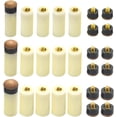 thumbnail image 1 of Yazoeia 20 Sets 11mm Screw On Pool Cue Tips Billiard Replacement with Pool Cue Stick Ferrules Stick Repair Tool Set for Snooker Pool Ball Game CJC912-205217, 1 of 6