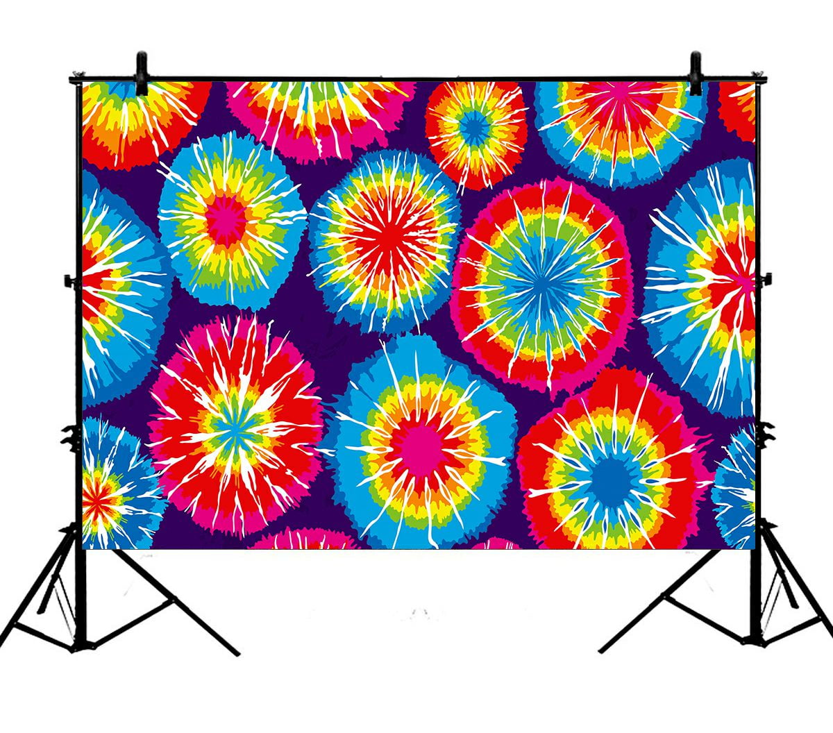 ZKGK 7x5ft Colorful Tie Dye Polyester Photography Backdrop For Studio ...