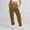 Khaki, variant on Women's High Waisted Sweatpants Comfortable Solid Color Elastic Waist Pull On Loose Straight Pants Army Green M