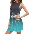 thumbnail image 5 of Levmjia Women Summer Dresses Sleeveless Casual Round Neck Loose Fit Floral Printed Cotton Comfortable Beach Vacation Outfit Multi Color Options, 5 of 9