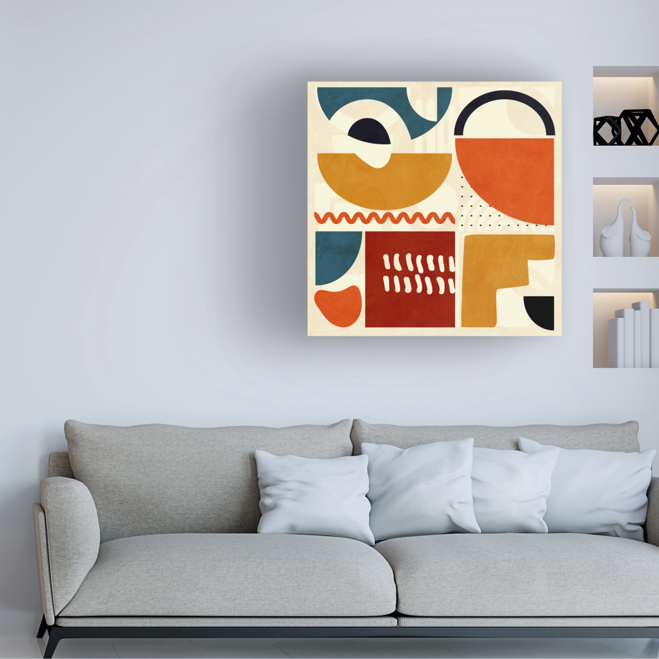 Trademark Fine Art Ana Rut Bre Quadrate Bunt1 Canvas Wall Art