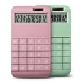 thumbnail image 3 of 12-Digit Desktop Calculator Dual Power LCD Home Dual Display for Home Office Pink, 3 of 7