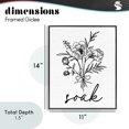 thumbnail image 4 of Stupell Industries Victorian Bathroom Herb Soak Black Framed Giclee Art, 11 x 14, by Lettered and Lined, 4 of 8