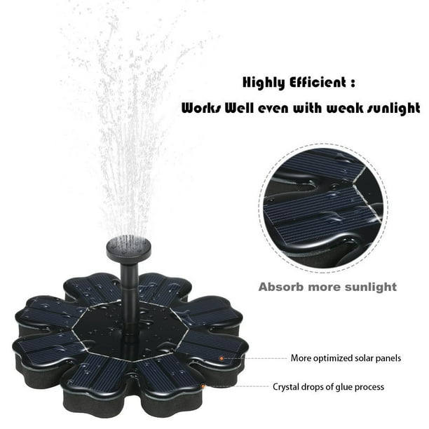Solar Birdbath Water Fountain Pump Flower Shape Freestanding Floating Power Bird Bath Outdoor 1 4w Panel Kit Submersible For Pond Garden Or Patio Com - Garden Treasures Accent Fountain Parts Solar Birdbath Water Fountain Pump Flower Shape Freestanding Floating Power Bird Bath Outdoor 1 4w Panel Kit Submersible For Pond Garden Or Patio Com - Garden Treasures Accent Fountain Parts