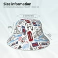 thumbnail image 3 of Bingfone London Landmark2 Bucket Hat for Men Women,Packable Reversible Printed Sun Hats,Fisherman Outdoor Travel Hiking Beach Caps, 3 of 7