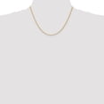 thumbnail image 2 of Auriga 10K Yellow Gold 2 mm Diamond-cut Quadruple Rope Chain Necklace for Women 18", 2 of 6