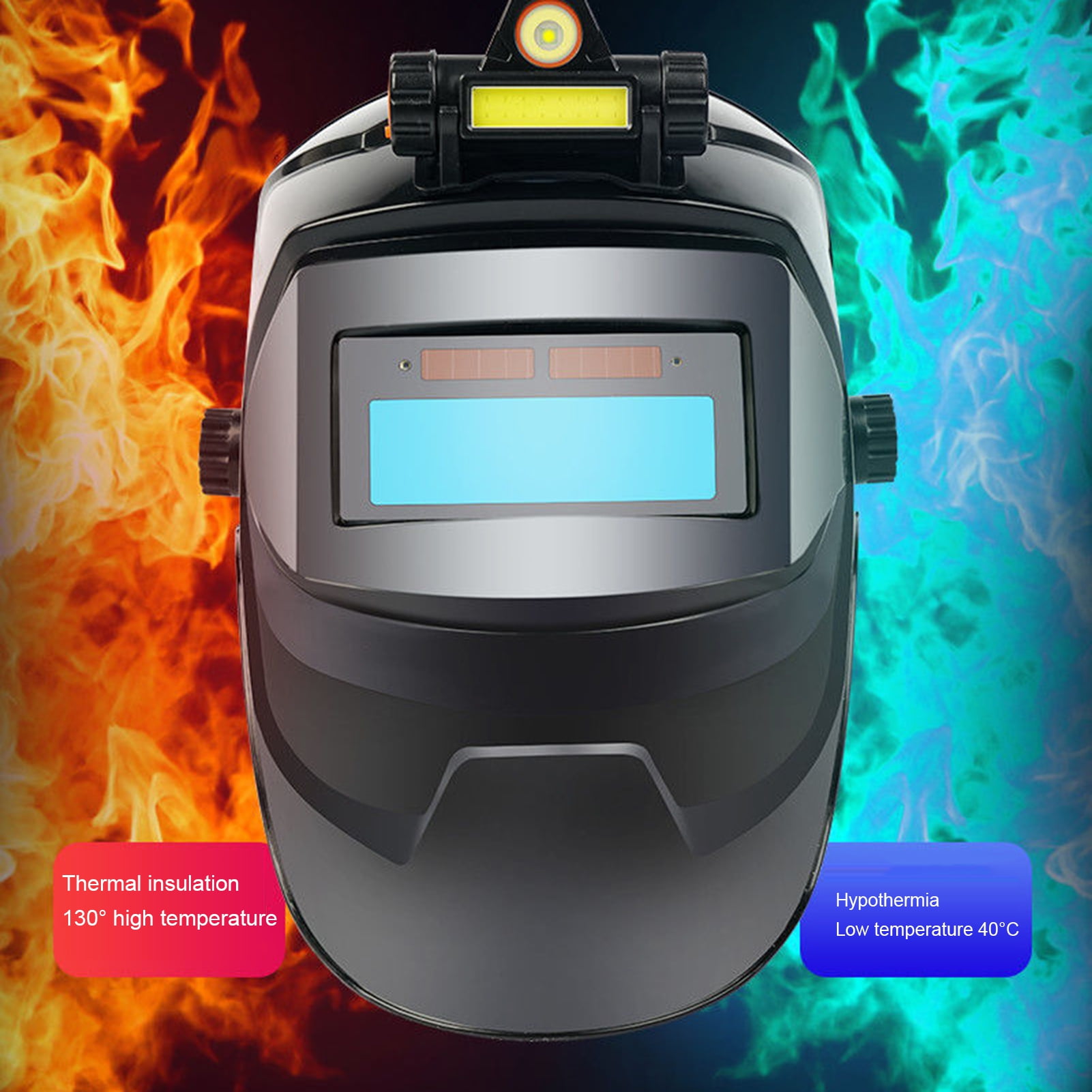 Auto-Darkening Welding Helmet - ,Protection Heat-Resistant Welding Helmet, Grinding & Adjustable Headgear for MIG/TIG/Plasma Cutting
