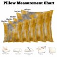 thumbnail image 5 of Throw Pillow Covers, Orange Gray 16x16 Pillow Covers for Couch/Sofa/Bed, Modern Abstract Minimalist Texture Decorative Square Linen Cushion Pillowcase for Home Decor, 5 of 9