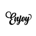 thumbnail image 3 of Enjoy - Beautiful Solid Steel Home Decor Decorative Accent Metal Art Wall Sign, 3 of 3