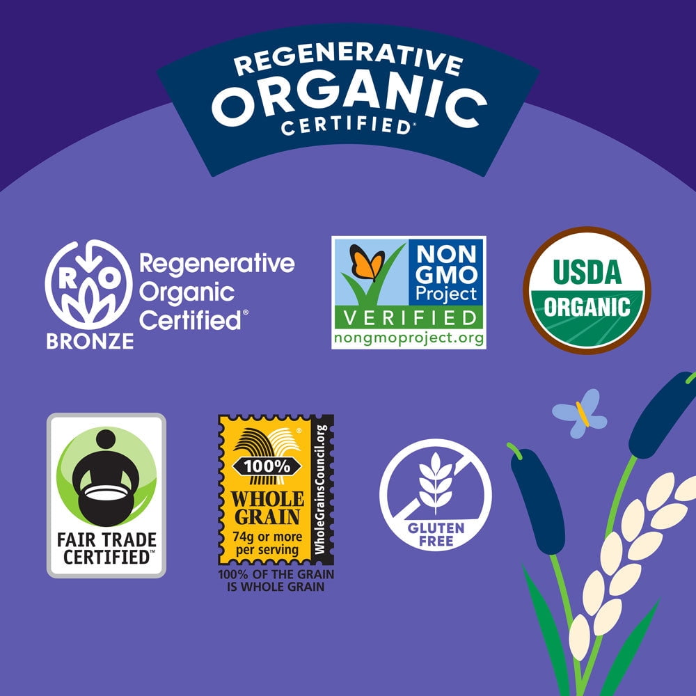 Pack of 6, Lundberg Regenerative Organic Certified® Brown Jasmine Rice, 8 oz