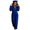 Navy, variant on Women Hooded Fleece Pajamas Jumpsuits Full Zip Loose Fitting Cozy Warm Sleepwear Pajamas Rompers with Pockets XL