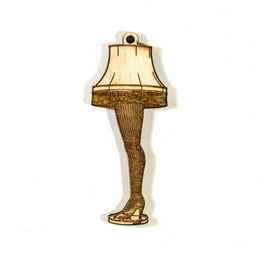 Ornament - Leg Lamp - Raw Wood 4x2in Ornament - Leg Lamp - Raw Wood 4x2in