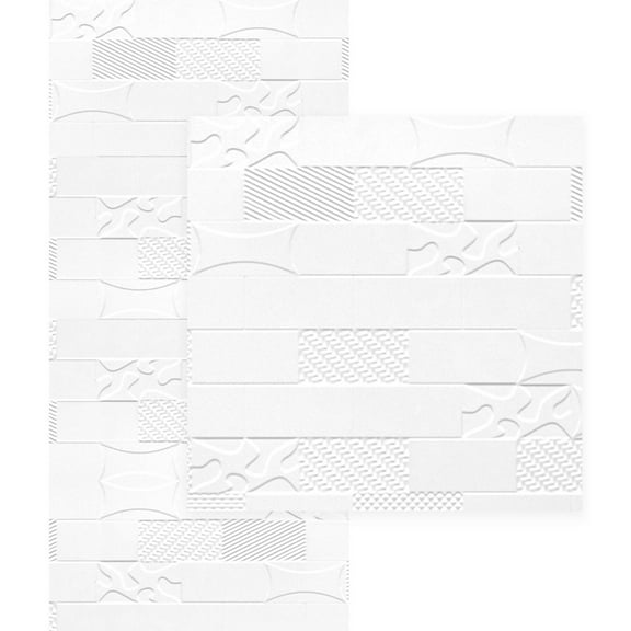 Versatile 4ft. x 8ft. Gloss White Paintable Glue-Up PVC Wall Panels (96 Sq.ft / Pack) - 3 Pieces