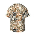 thumbnail image 2 of JUNZAN Mens Casual Button Down Shirts Short Sleeve Floral Paisley Print Shirt-4X-Large, 2 of 7