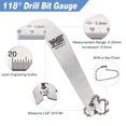 thumbnail image 4 of Drill Bits Gage 118 Degree Angle Drill Sharping Tools, 4 of 4