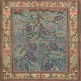 thumbnail image 1 of Ahgly Company Indoor Square Traditional Dark Sienna Brown Animal Area Rugs, 10' Square, 1 of 6