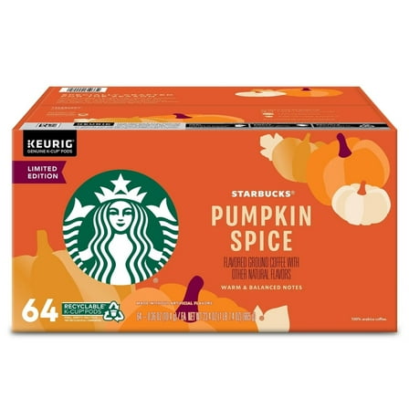 Starbucks Limited Edition Coffee K-Cups, Pumpkin Spice (64 Count)