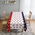 thumbnail image 4 of Aufmer Fashion Lace Style Festival Table Cloth Unique Printed Pattern Design Easy Clean Feature For Various Independence Day Theme Activity Arrangement, 4 of 5
