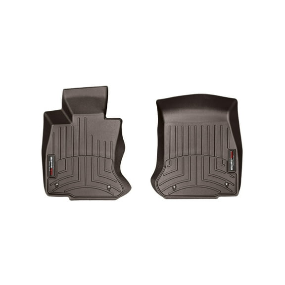 WeatherTech Custom Fit FloorLiners compatible with BMW 640i, 650i - 1st Row (Driver & Passenger), Cocoa