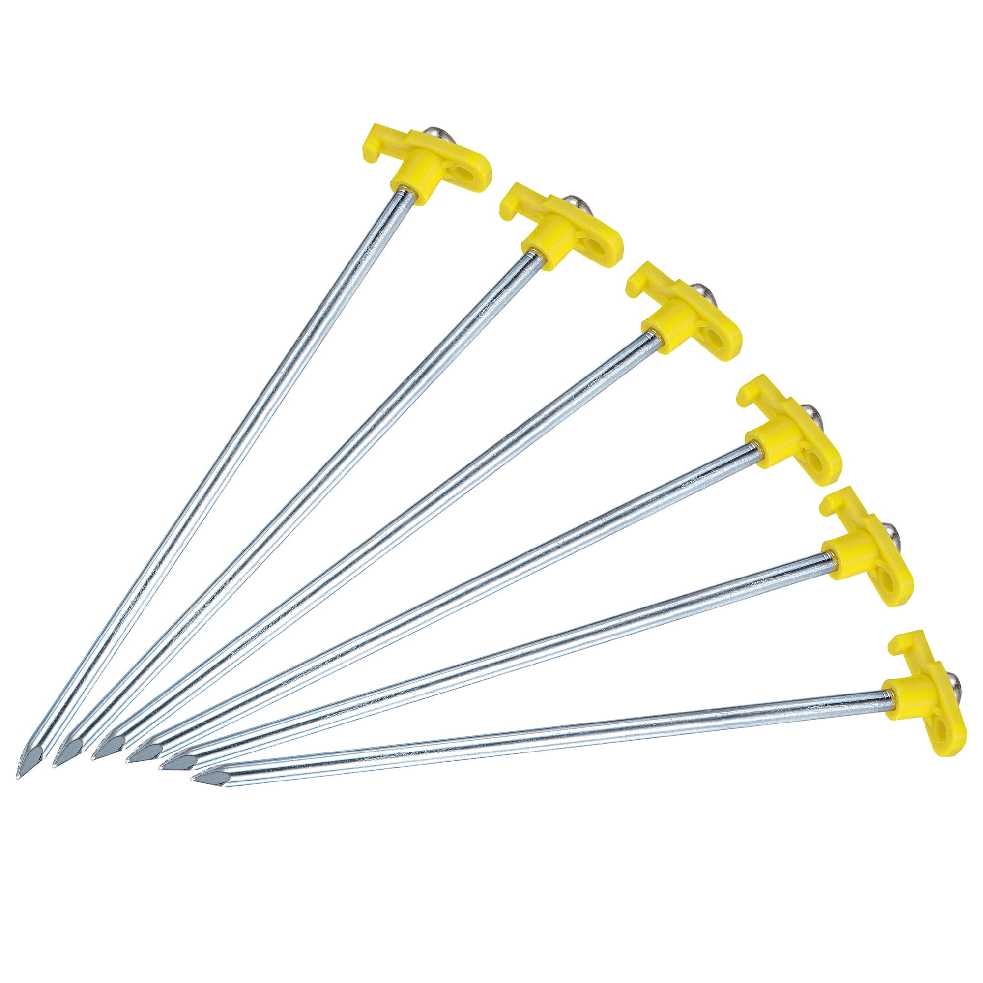 Sourcing Map Solaire Lumière Pointes, 8.27x0.83 Pouce Sol Pieux Pour Jardin Sentier Solaire Paysage Lampes, ABS Plastique Noir, Paquet 10