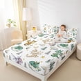 thumbnail image 4 of Homewish Cute Dragon Full Size Sheets 4-Piece for Children Kids Teens,Kawaii Animal Breathable Bed Sheets,Cartoon Stars Print Lightweight Sheet Sets,Lightweight Room Decor, 4 of 7
