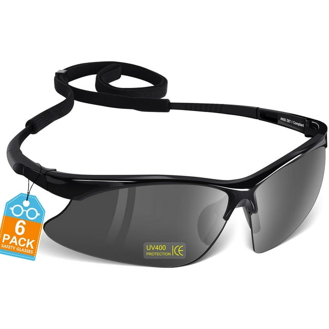 Gafas de Seguridad OXG Antivaho ANSI Z87.1 para Hombre y Mujer, Paquete de 6